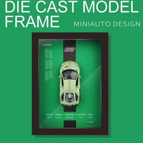1:32 Diecast Aventador LP780-2 3D Frame Model Car