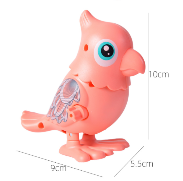 Wind up Jumping Funny Parrot Toy