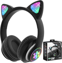 Thumbnail for Foldable Bluetooth Cat Headphones With Light
