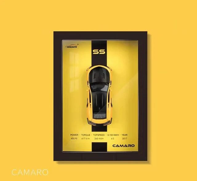 8Pcs Complete Set of 3D Frame Diecast Models