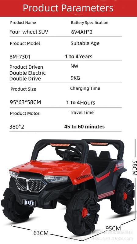 Yzabelle SUV Ride-On Battery Operated Jeep for Kids
