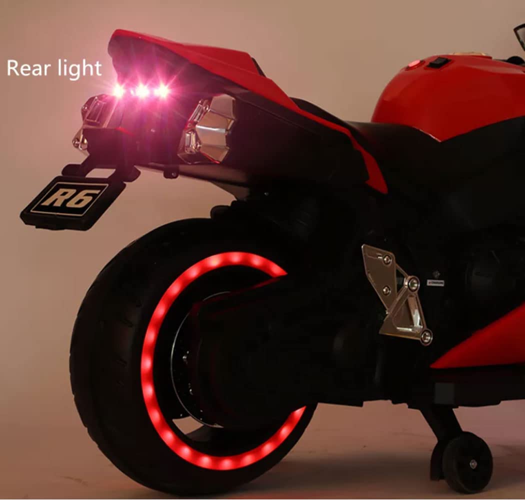R6 Battery Operated Hand Race Ride on Bike for Kids with Music