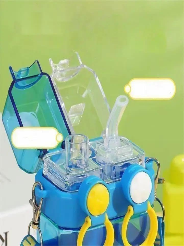 Straw & Nozzle  Sports   Drinking  Water Bottle