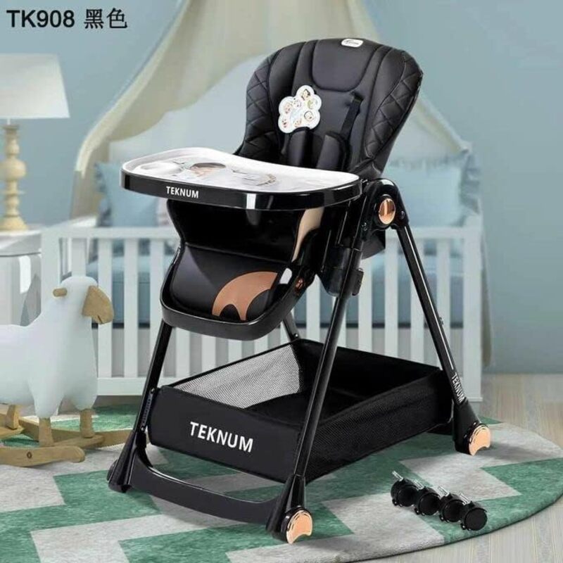 Black Beauty Cute Baby Dining Chair