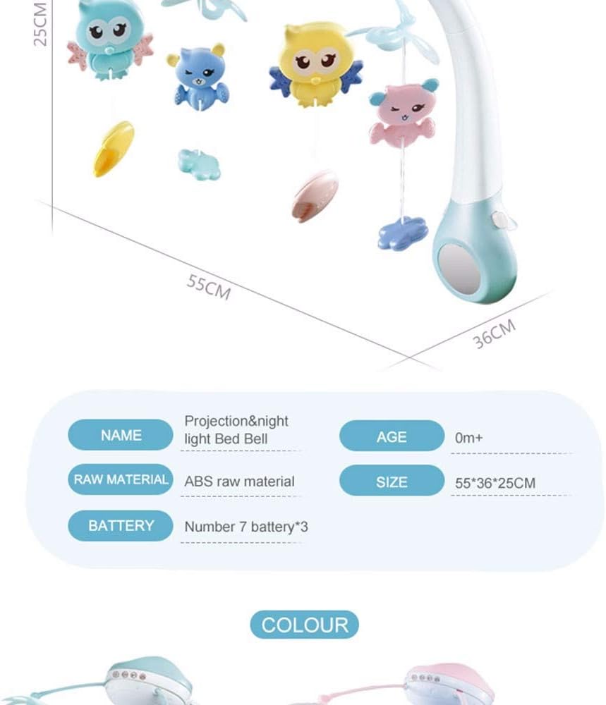 Cute Animal Projection & Night Light Bed Bell