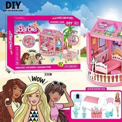 DIY Lovely Assemble Doll Set 47 Pcs