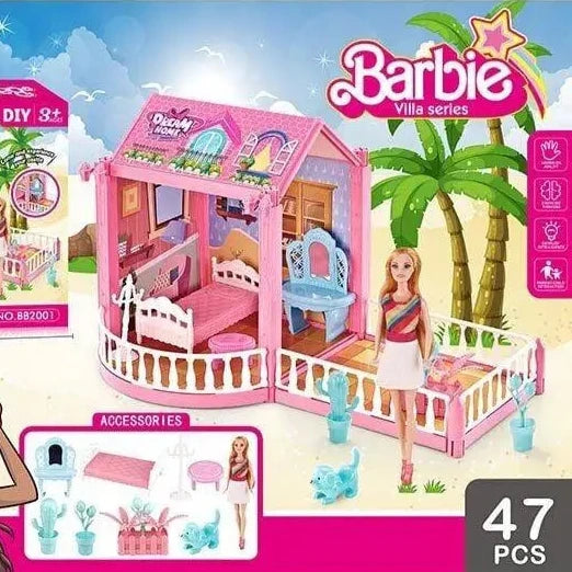 DIY Lovely Assemble Doll Set 47 Pcs
