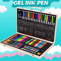 Thumbnail for 180 Piece Wooden Art Markers Brief Case Box