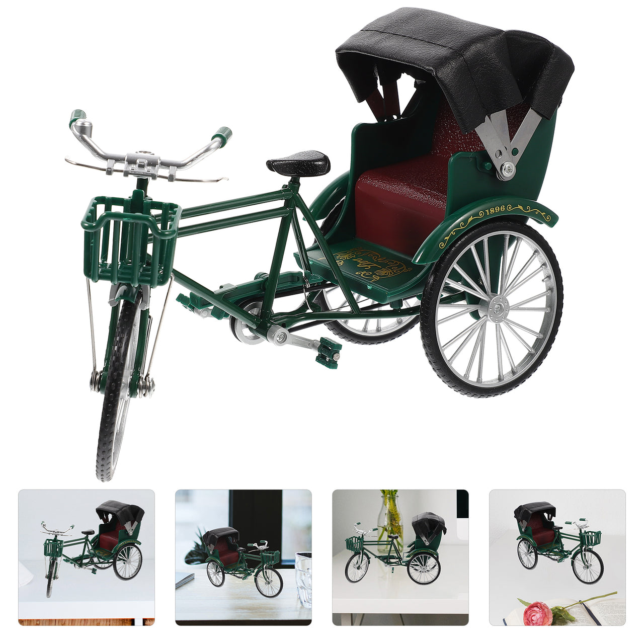 1:12 Scale Retro Nostalgic Style Tricycle Toy