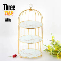 Thumbnail for Multi Layer Makeup Organizer In Metal Bird Cage Shape