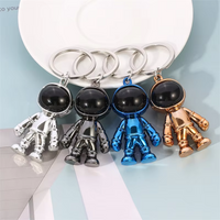 Thumbnail for 2Pcs Hip Hop 3D Astronaut Metal Keychain