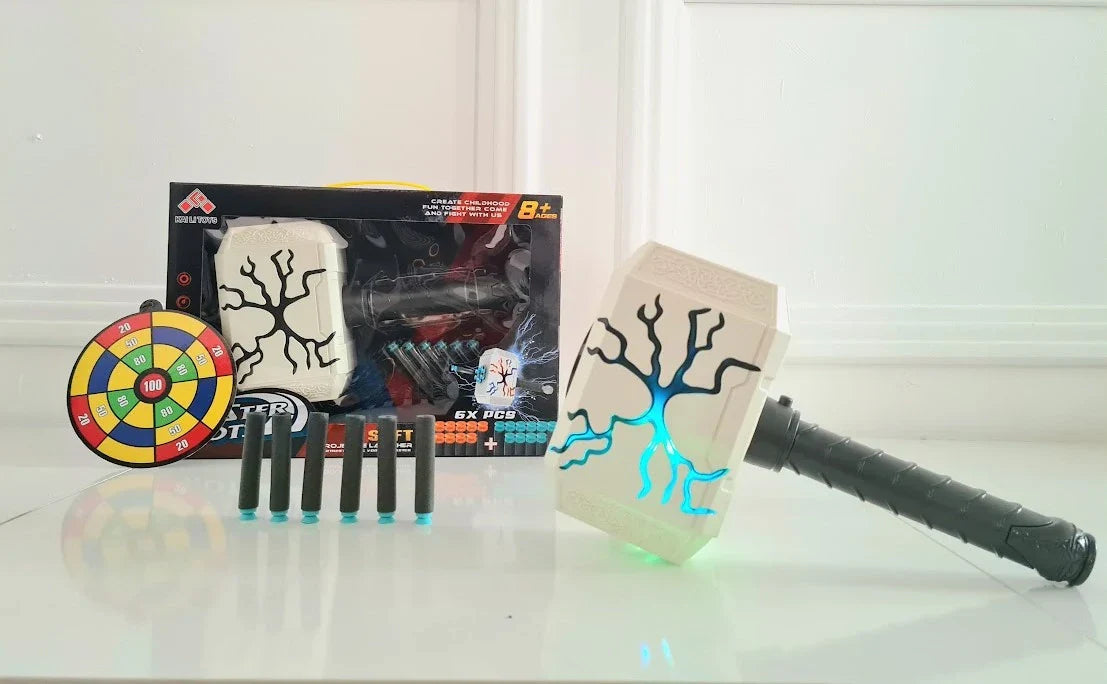 Avenger End Game Soft Bullet Captain America Shield And Thor Hammer