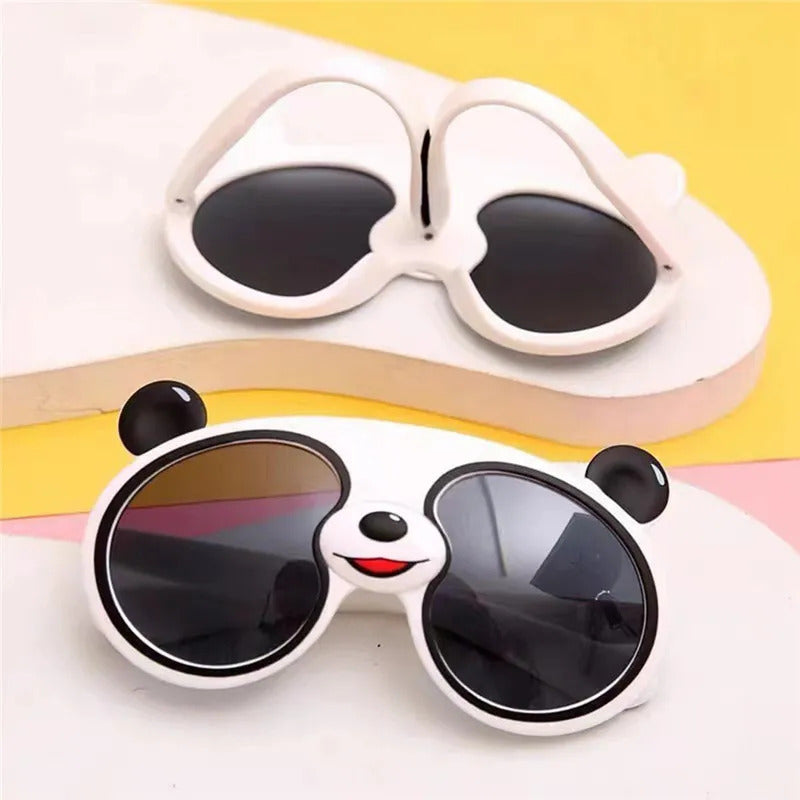 Cute Cartoon Panda Shape Sun Glasses