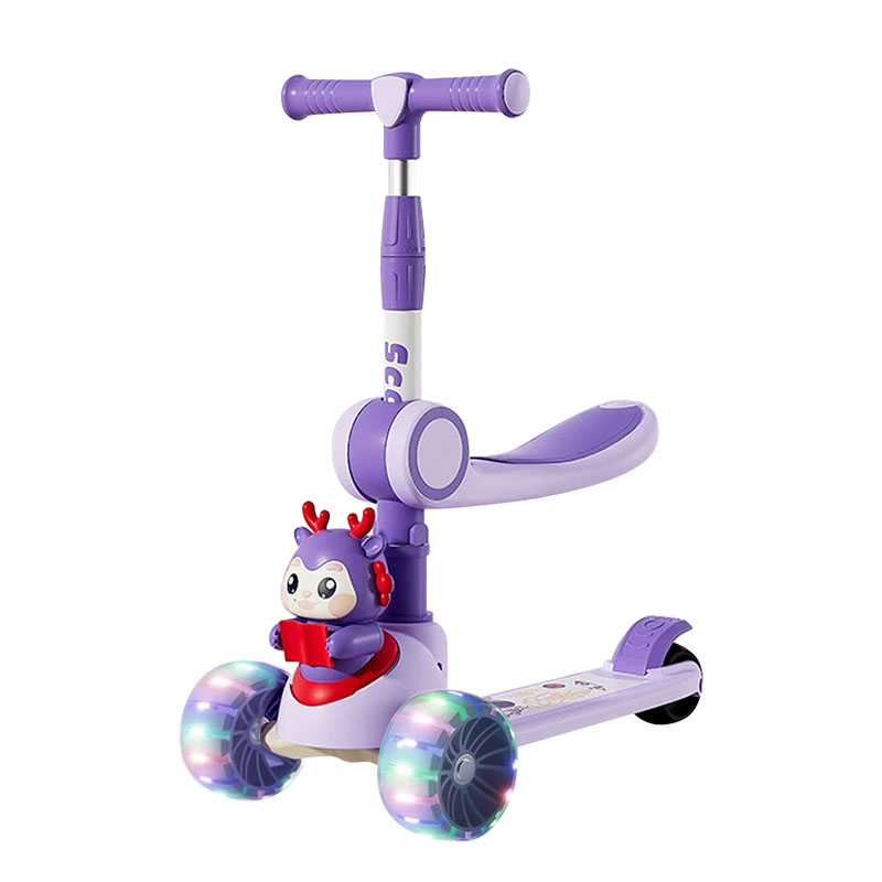 2 in 1 Deer Manual Scooty and Cycle with Light