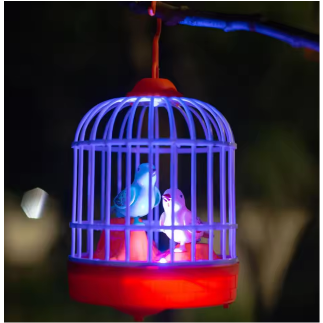 Voice Controller Birds Cage With Light & Sound