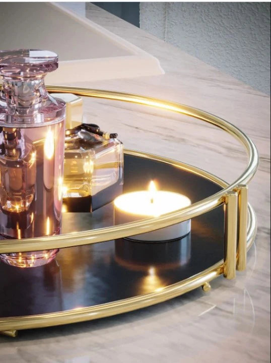 Round Makeup organizer cosmetic shelf