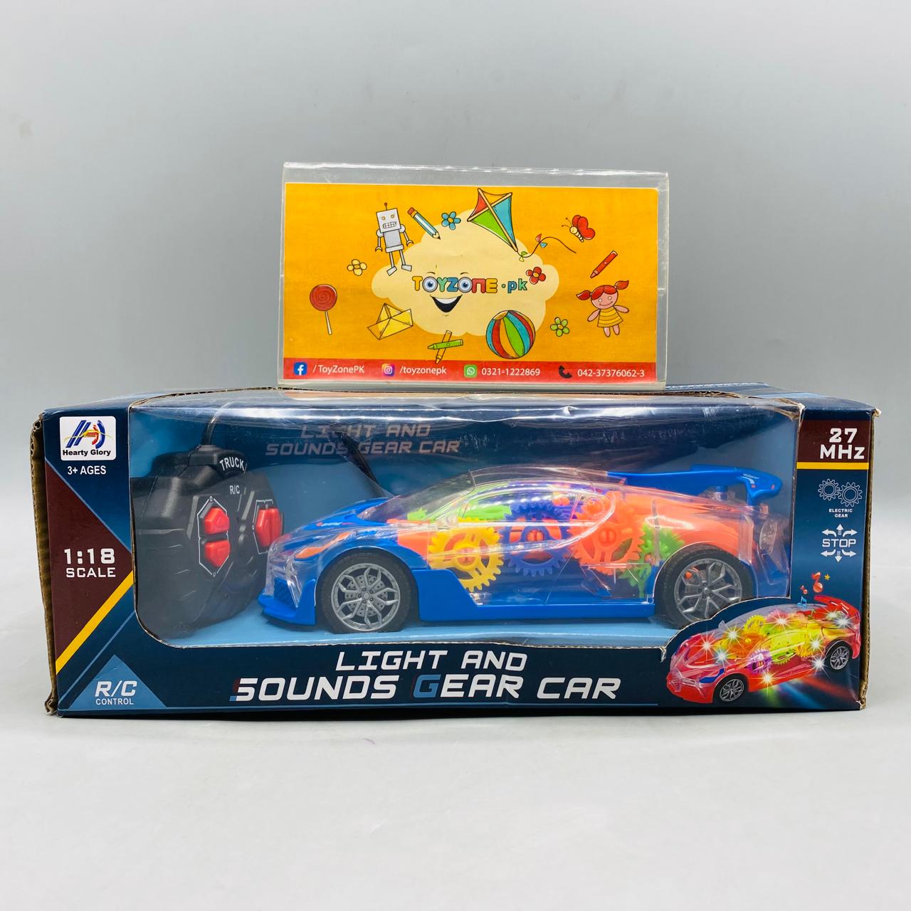 Transparent Concept Racing Car Toy