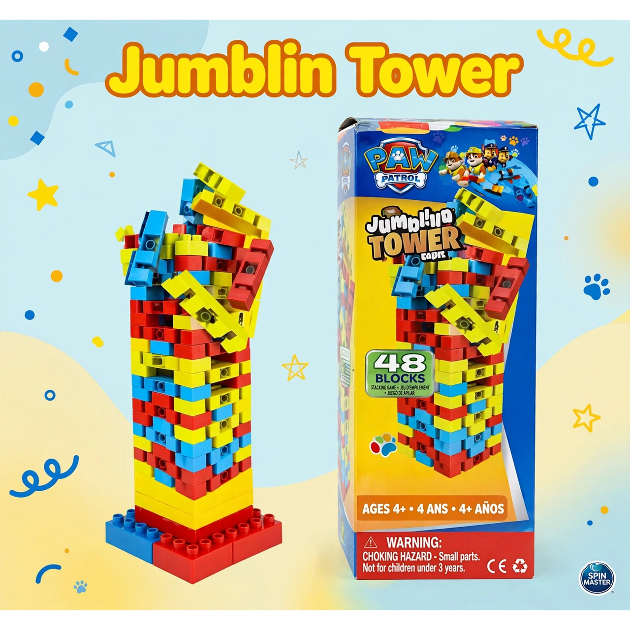 Spin Master Jumblin' Tower Stacking Game — hero