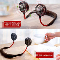 Thumbnail for Portable Hanging Neck  Fan With Light