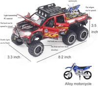 Thumbnail for 1:24 Benz X-CLASS 6x6 Diecast Pickup With Bike Toy