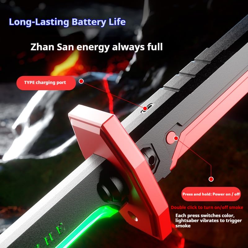 Dazzling Spark blade Sword with Smoke And Light Effects