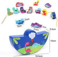 Thumbnail for Dinosaur Wooden  Stacking Toy For Kids
