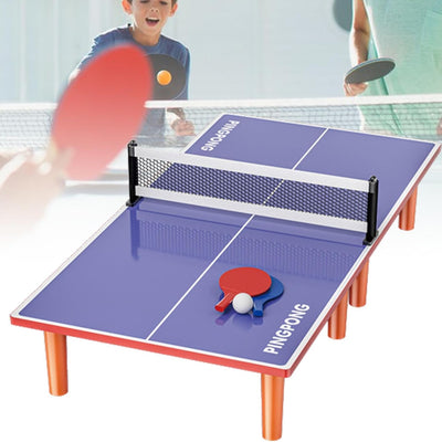 2 Player Ping Pong Wooden Table Tennis
