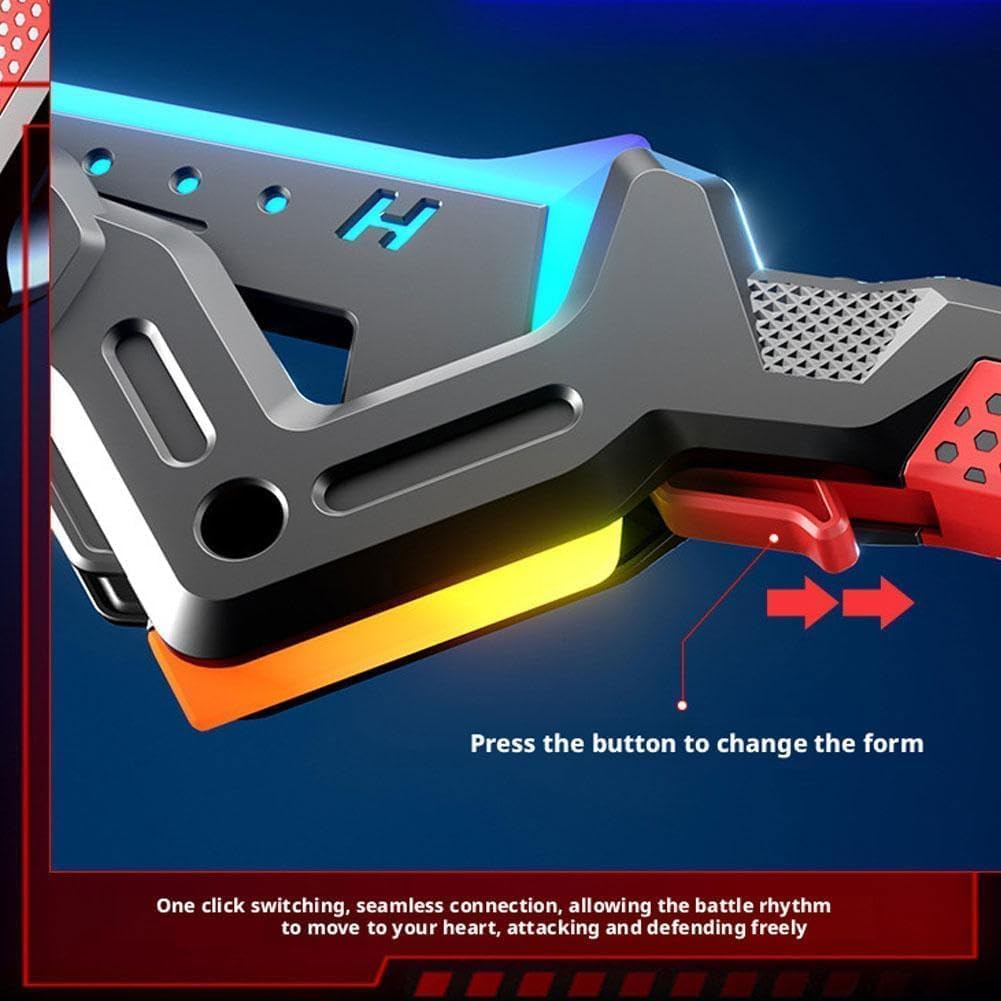Rechargeable LED Dual Axe Blade Sword With Light And Smoke