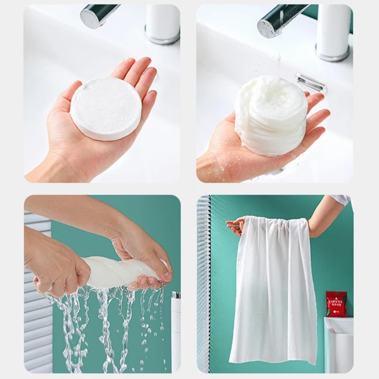 Disposable Cotton Compressed Bath Towel