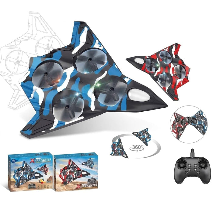 Remote Control Fighter Jet Stunt Quadcopter