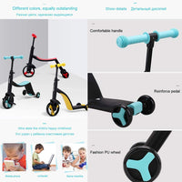 Thumbnail for 3-in-1 Kids Scooter And Convertible Tricycle