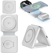 Thumbnail for 3-in-1 Foldable MagSafe Wireless Charging Pocket Size