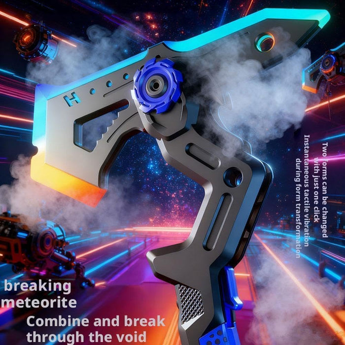 Rechargeable LED Dual Axe Blade Sword With Light And Smoke