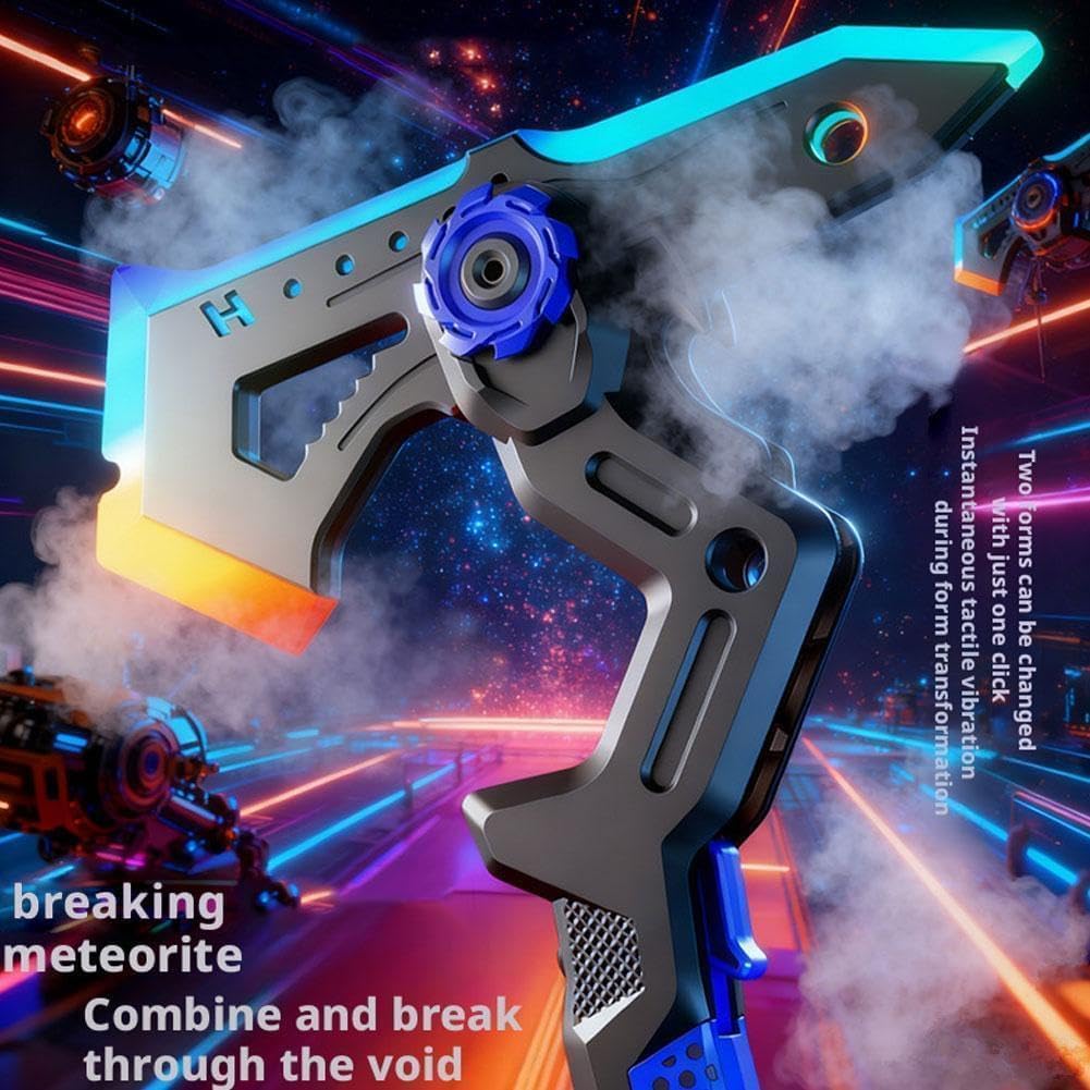 Rechargeable LED Dual Axe Blade Sword With Light And Smoke