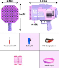 Thumbnail for 132 Holes Electric Bubble Machine