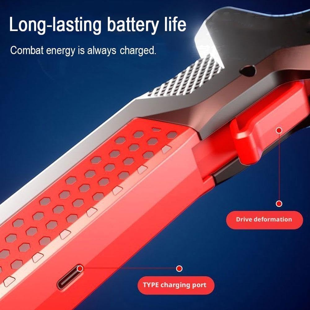 Rechargeable LED Dual Axe Blade Sword With Light And Smoke