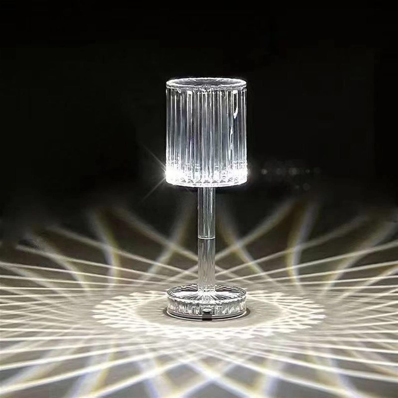 Allied Retro Crystal Desk Touch Lamp