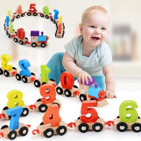 Thumbnail for Wooden Digital Number Train 10 Pcs