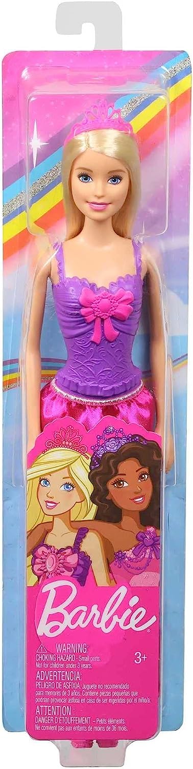 Barbie Princess Doll Blonde Hair And Purple Dress Assortment