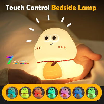 Cute Ghost Character Silicone Night Light