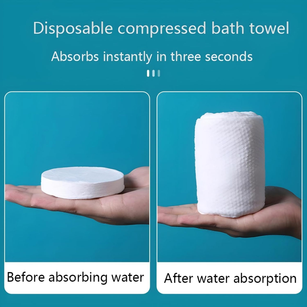 Disposable Cotton Compressed Bath Towel