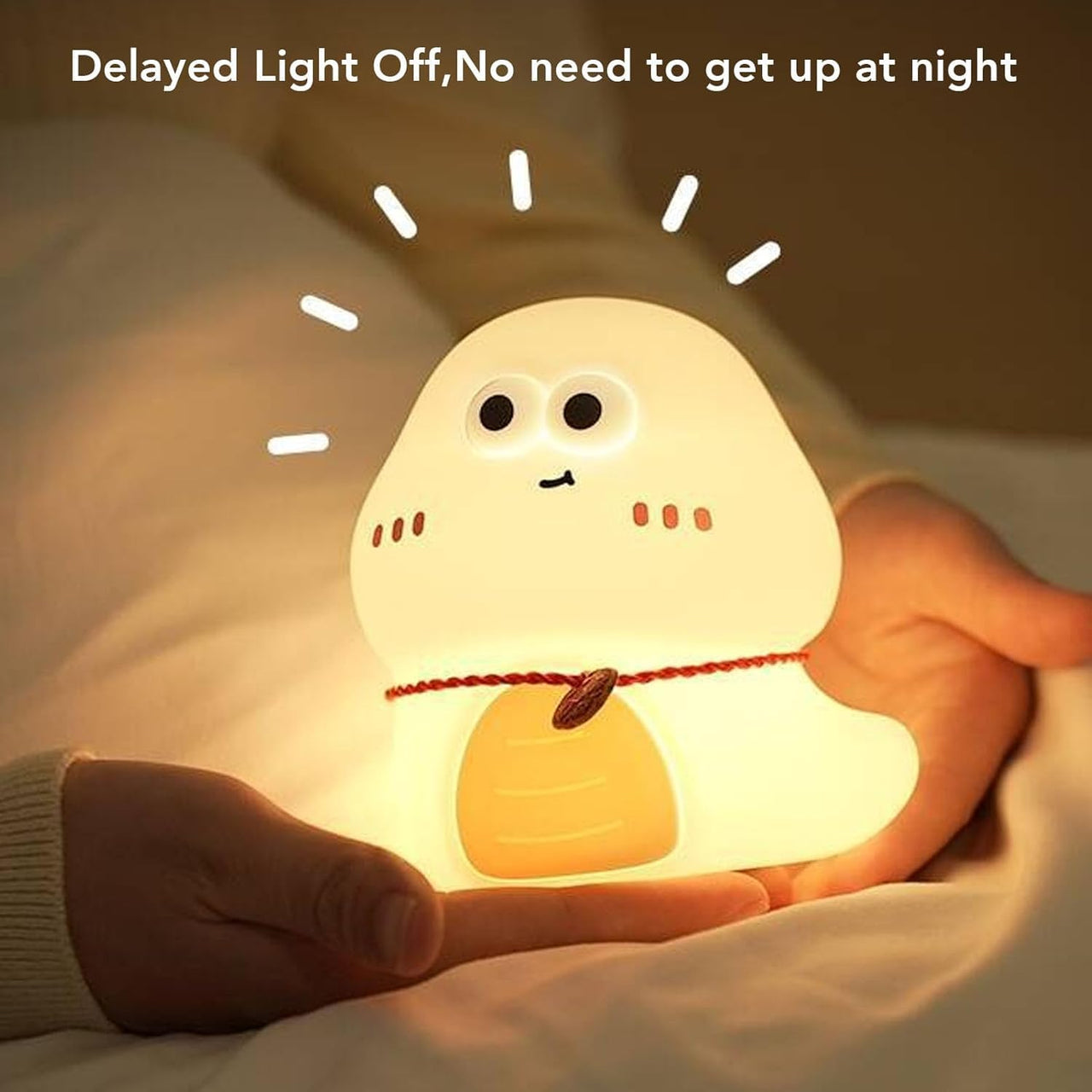 Cute Ghost Character Silicone Night Light