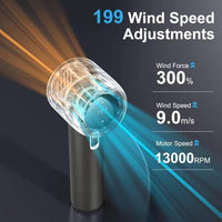 Thumbnail for Portable Handheld Turbo Fan 100 Gear Wind Speeds Mini Air Conditioner