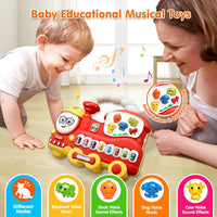 Thumbnail for Early Learning Red Train Musical Piano Keyboard