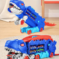 Thumbnail for 2 In 1 Dinosaur Transport Truck Track Set