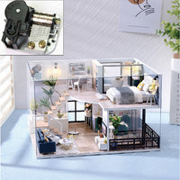 Thumbnail for DIY Miniature 3D Toy Doll House Furniture Model Kit Wooden Dollhouse