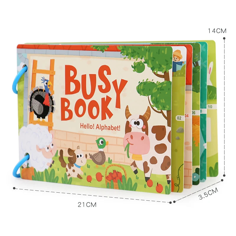 Learning Education Montessori Kids Busy Book