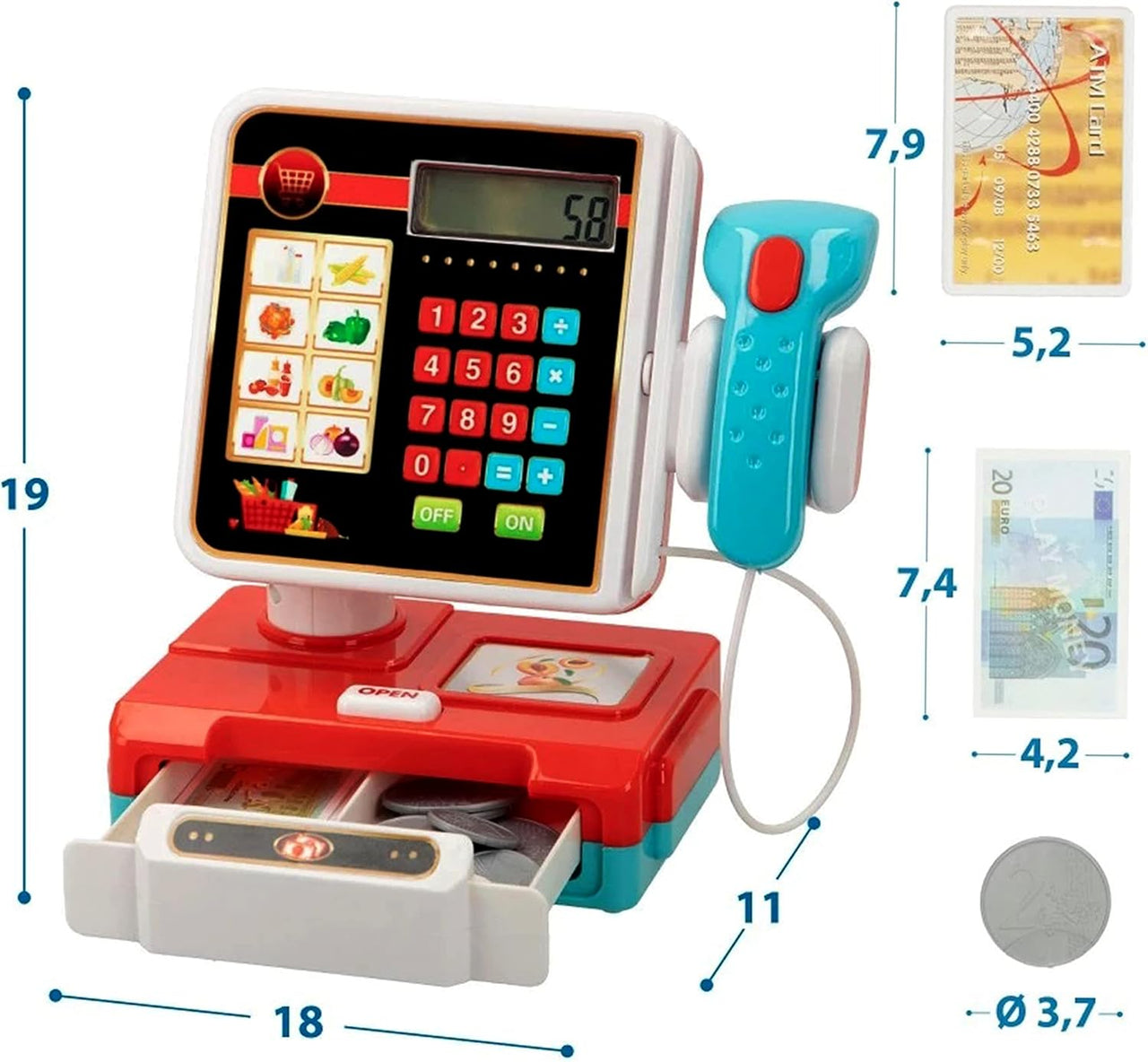 Buy Supermarket Cash Register With Light & Sound Online In Pakistan