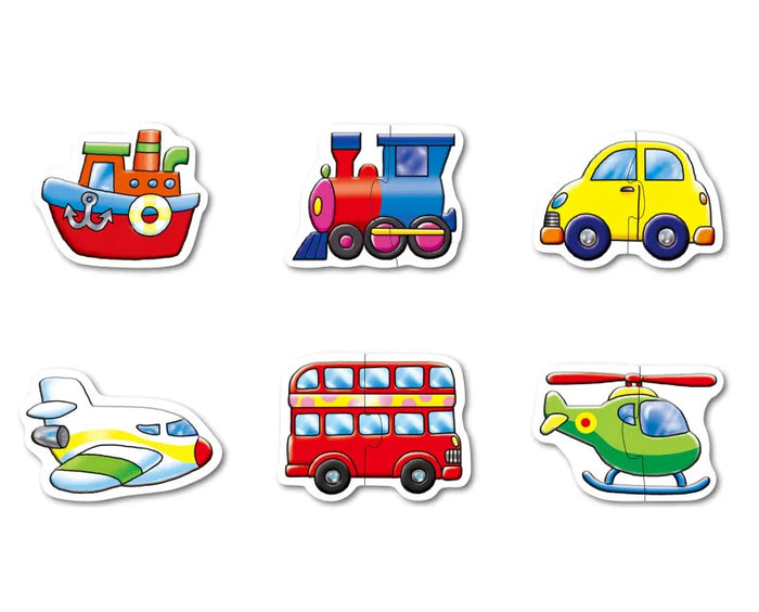 6 in a Box Jigsaw Vehicle Puzzle