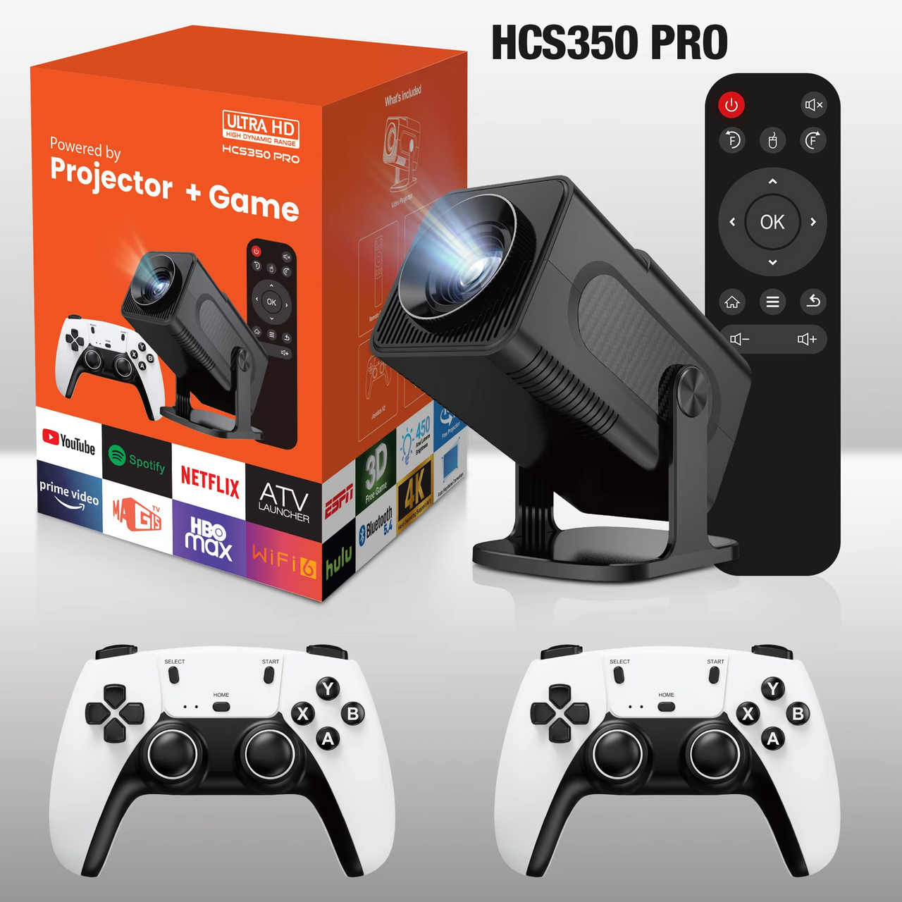 4k 3D Game Projector With Video Player